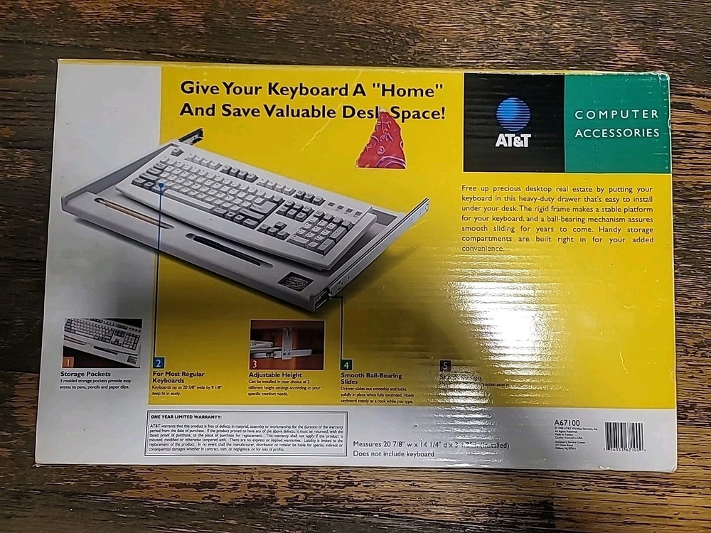 At&T Underdesk Kryboard Drawer