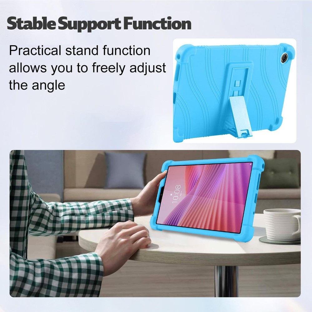 Case for Lenovo Tab One 8.7 Inch, Shockproof with Folding Stand Function, Sky Bl