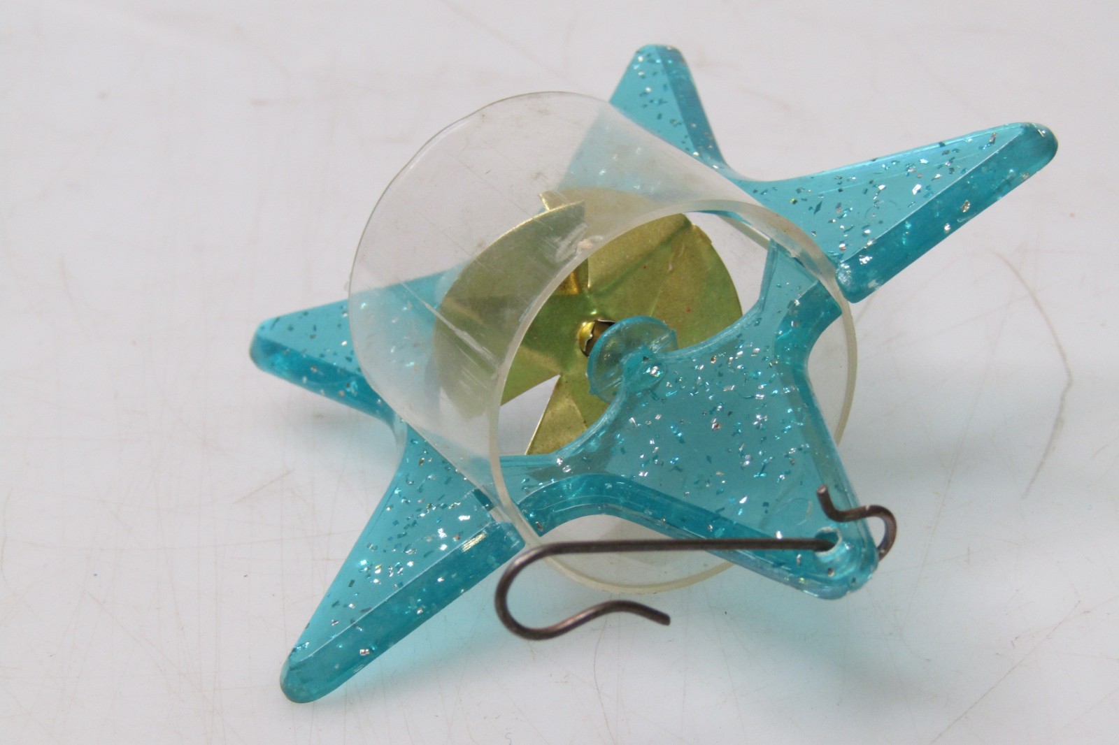 Twinkler Birdcage Star Blue Vintage Christmas Ornament Spinner