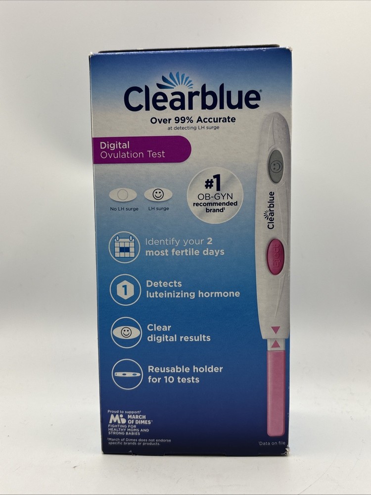 Clearblue Advanced 2 Peak Days Digital Ovulation Test 10ct