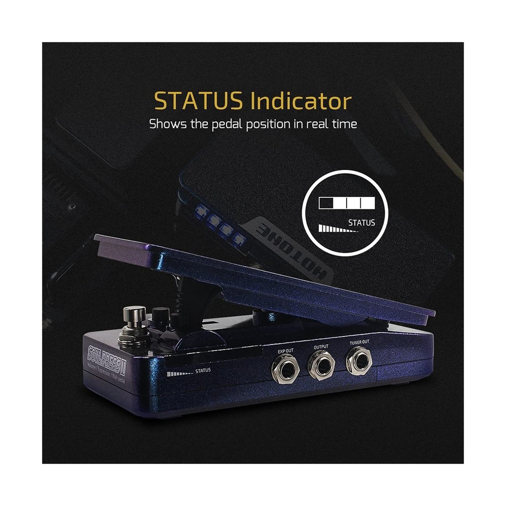 Hotone Wah Active Volume Passive Expression Guitar Effects Pedal Switchable S...