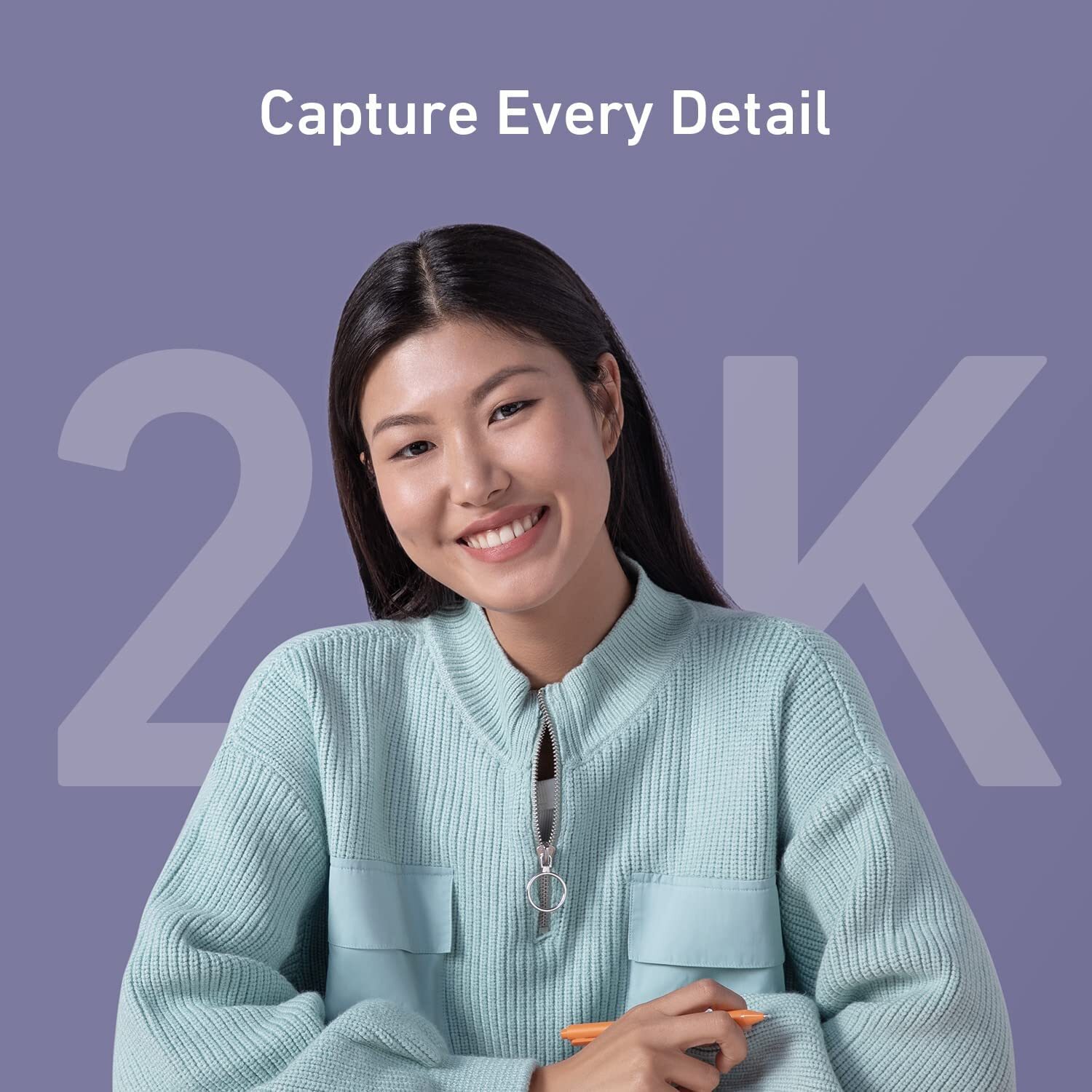 AnkerWork B600 Video Bar 2K Webcam AI Video Conference Camera Computer Cam 4-Mic