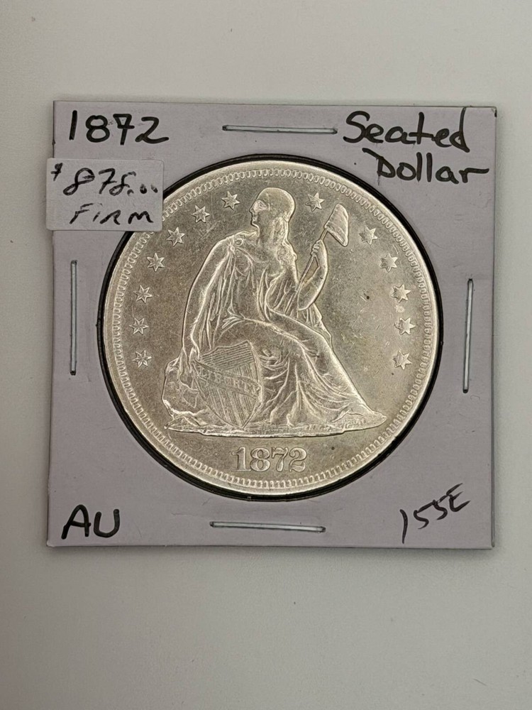 1872 Liberty Seated Silver Dollars