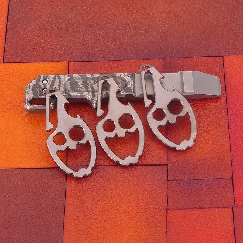 TC4 Titanium EDC Keychain Multi Tool with Wrench Function