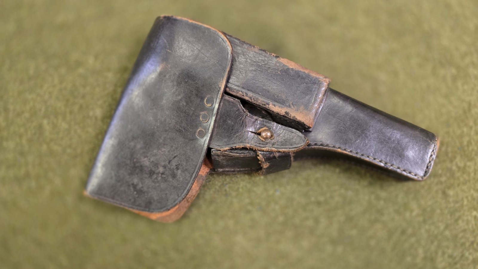 pre-WWII Spanish Military Leather Holster w/o Shoulder Strap Astra 400 Pistol