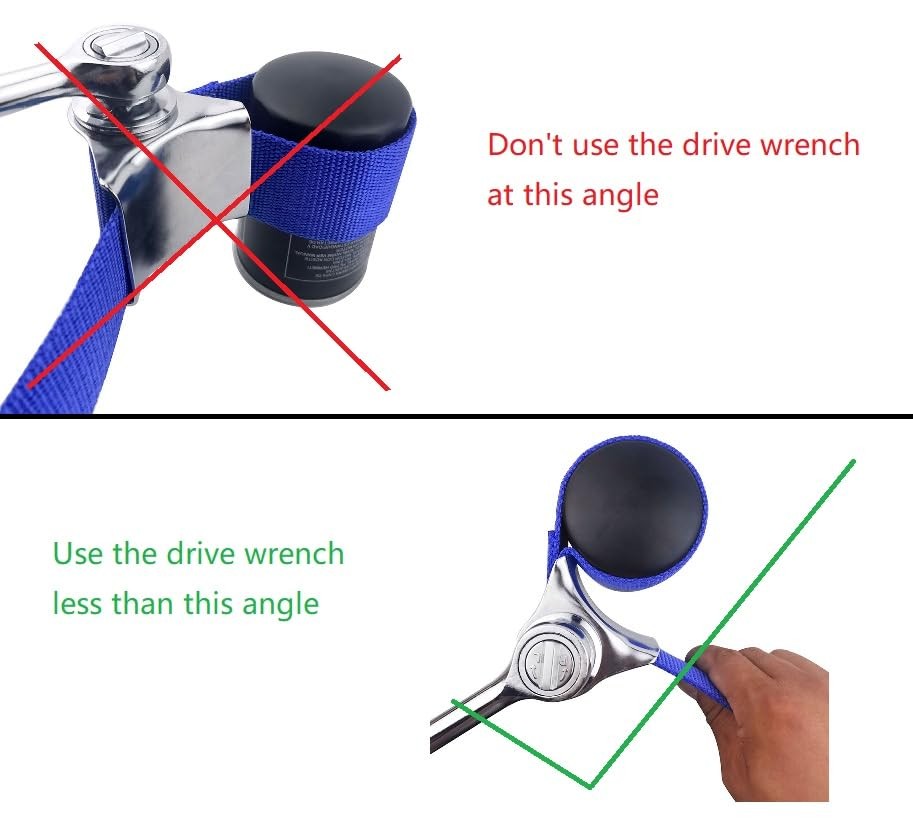 Adjustable Strap Wrench Oil Filter Removal Tool