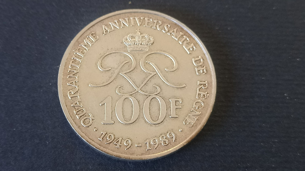 MONACO 100 FRANCS 1989 SILVER
