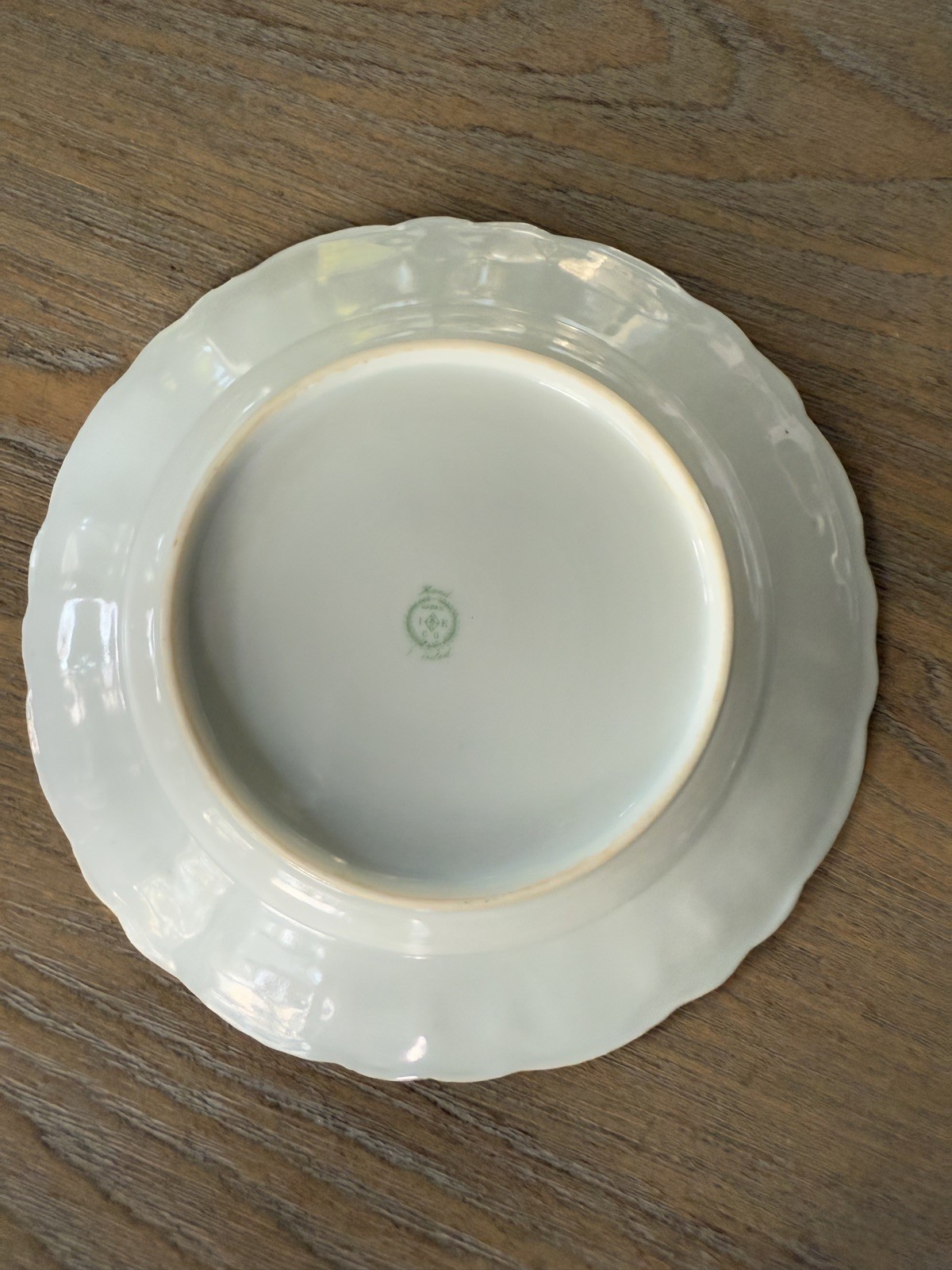 Vintage Hand Painted Nippon Water Lily Heavily Beaded Raised Gold Gild Plate