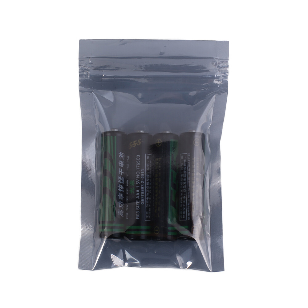 100 pcs Translucent Gray Moisture Blocking Flat Zip Lock Pouch in Many Sizes