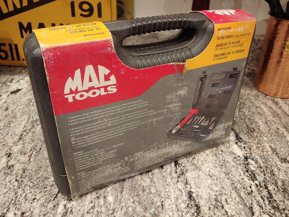 Mac Tools 12-PC. Interchangeable Bit Punch and Chisel Set