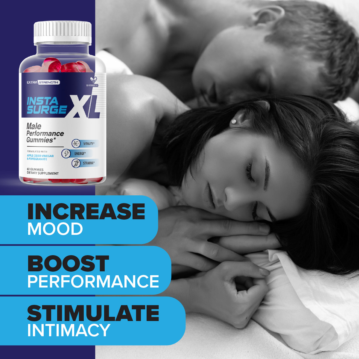 Insta Surge XL Male Performance Gummies Men Advanced InstaSurgeXL (60 Gummies)