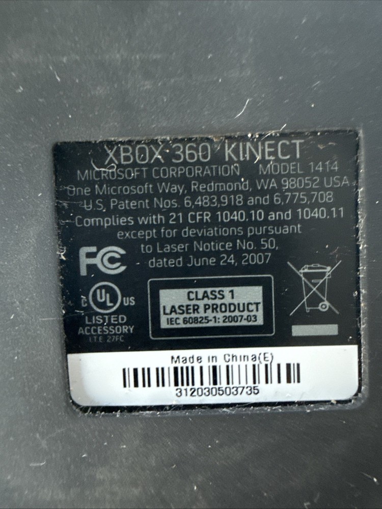 Microsoft Xbox 360 Kinect Connect Motion Sensor Bar W/ 4 Games!