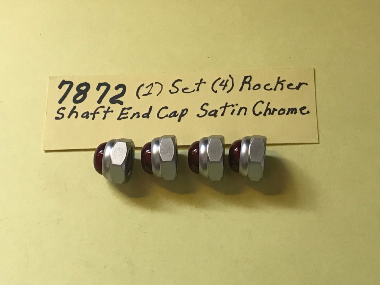 Harley 7872 Rocker Shaft Nut end red Shovelhead 1966-1984 Sportster 1957-1985.