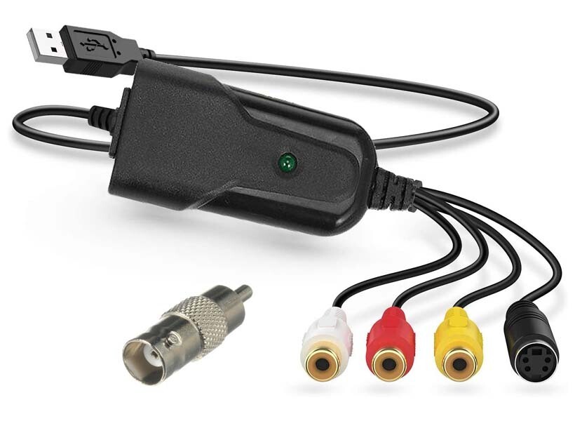 Composite BNC S-Video RCA To USB Digitizer MPEG2 MPEG4 Recorder