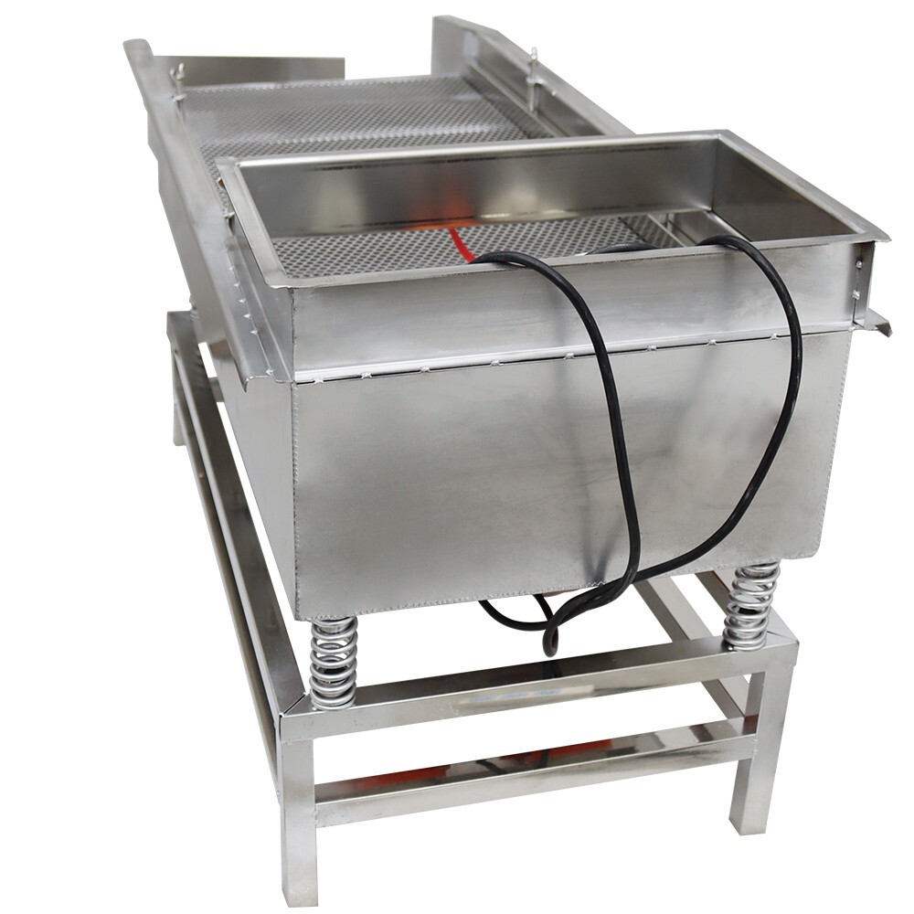 Double Layers Vibrating Screener Platform Shaker 220V Stainless