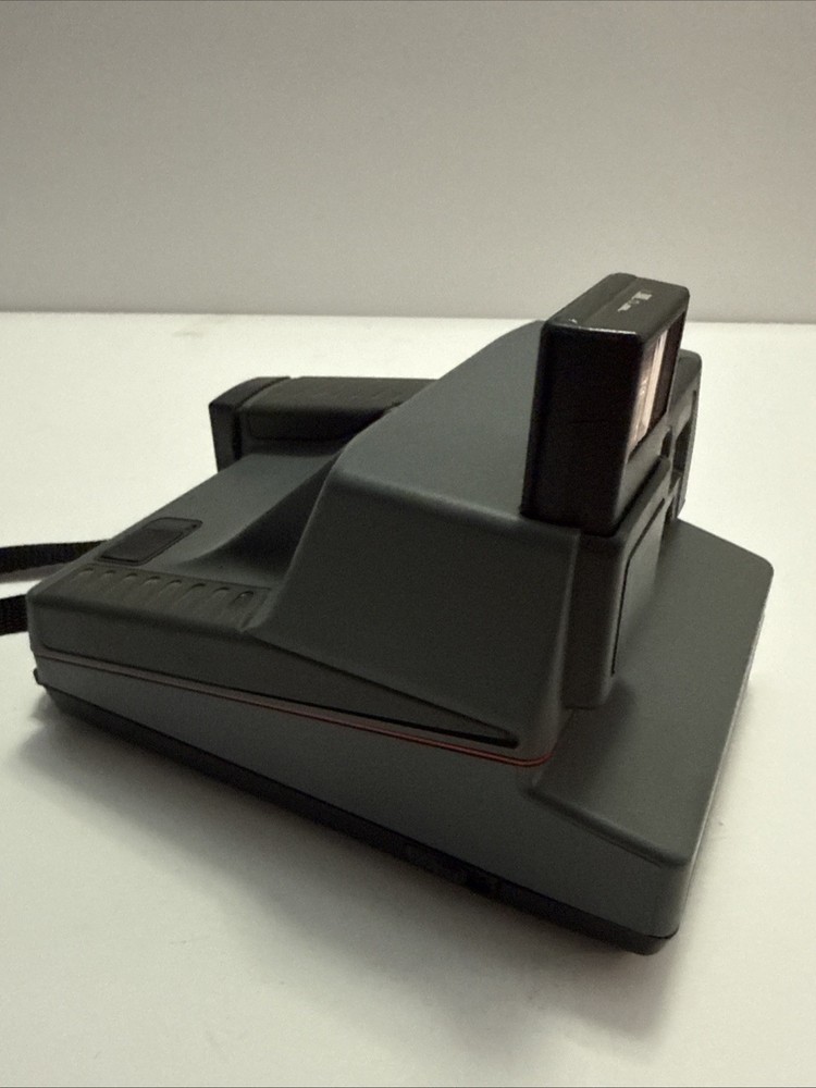 Vintage Polaroid Impulse Instant Camera W/ Strap Gray Untested