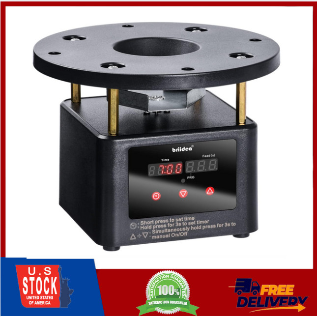Deer Feeder Timer Kit All-in-One Motor with Programmable Digital Timer Black