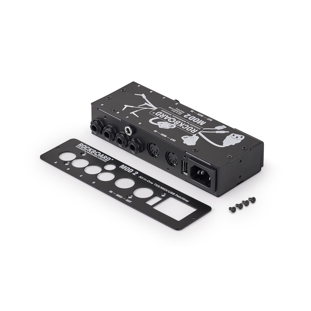 Rockboard MOD2 v2 TRS MIDI USB Patchbay (New V2 - detachable front plate)