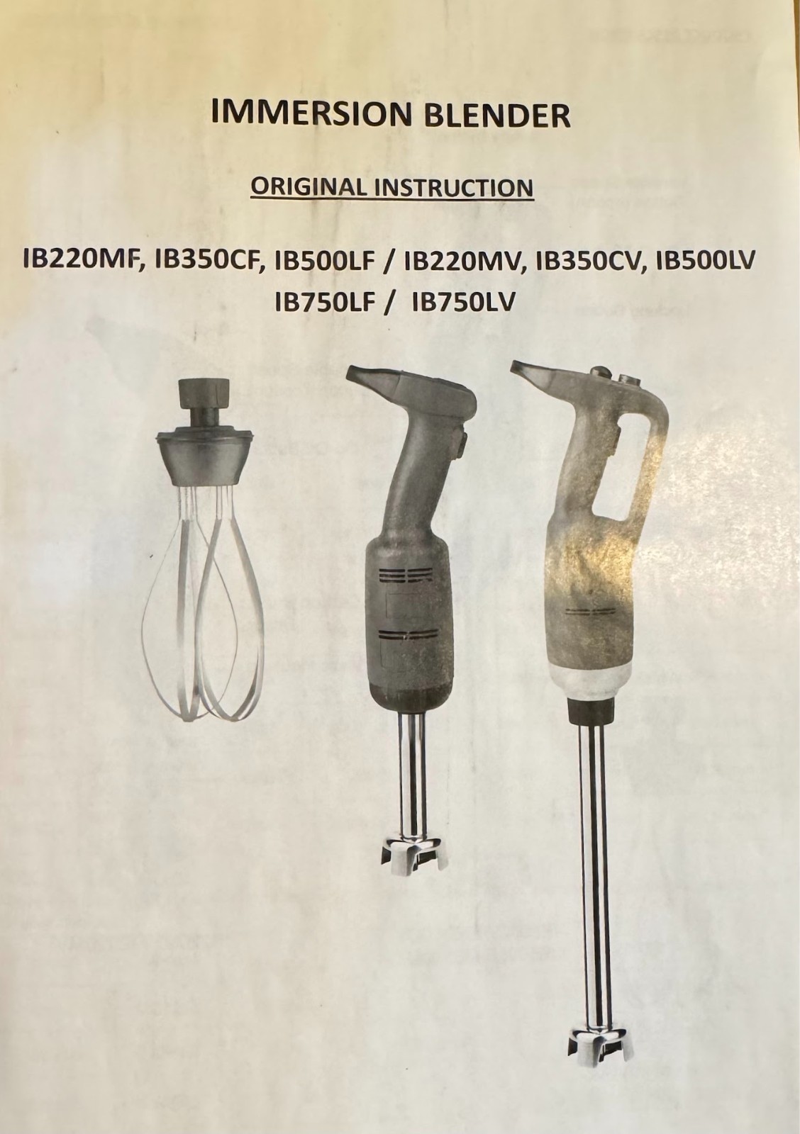 VBENLEM Commercial Immersion Blender 500W Power, Hand Held Mixe , 15.7-Inch