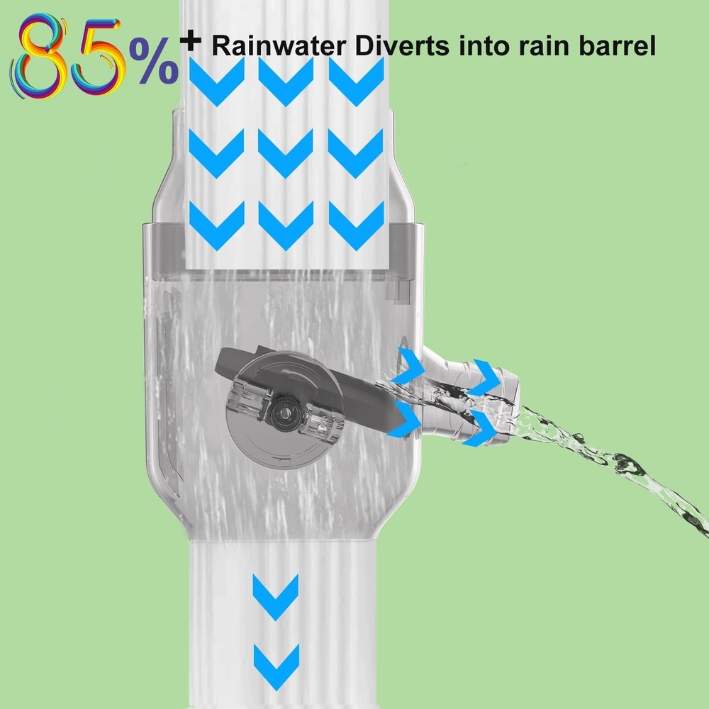 Gutter Downspout Diverter Rainwater Diverter, Rainwater Collection System with A