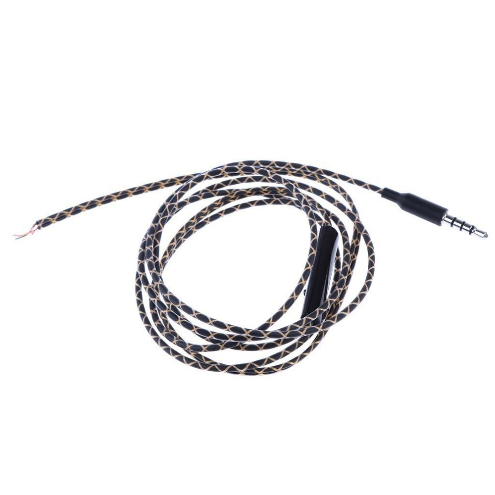 5mm Earphone Wire DIY Braided Microphone Replacement