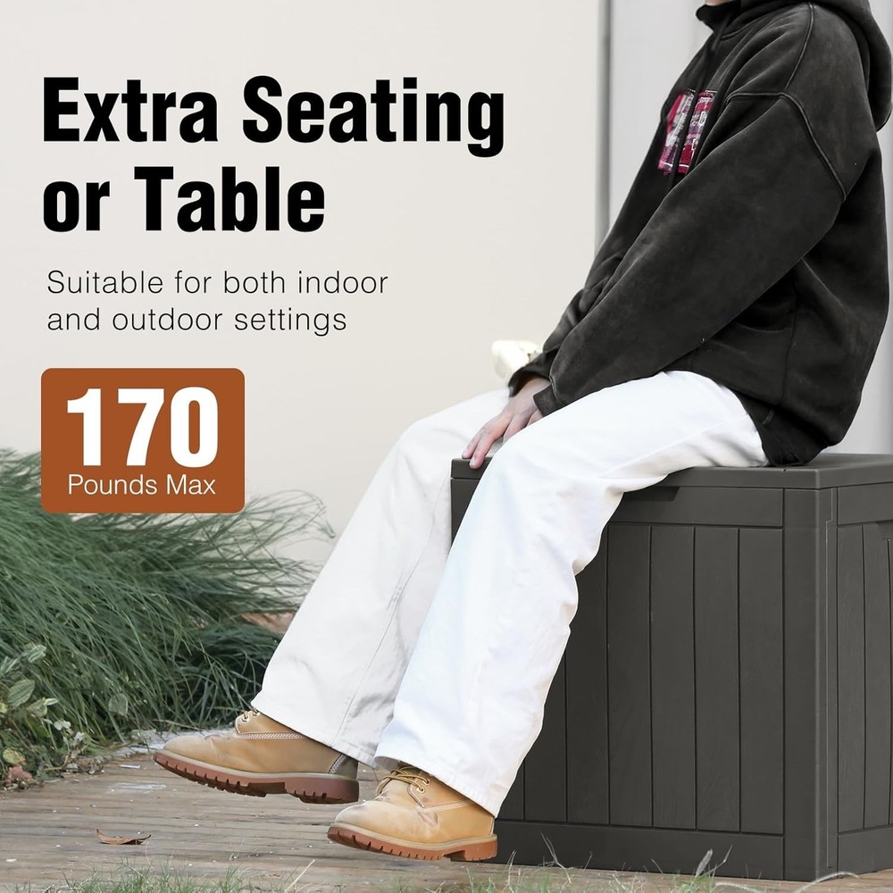 Sweetcrispy Deck Box with 31 Gallon Capacity