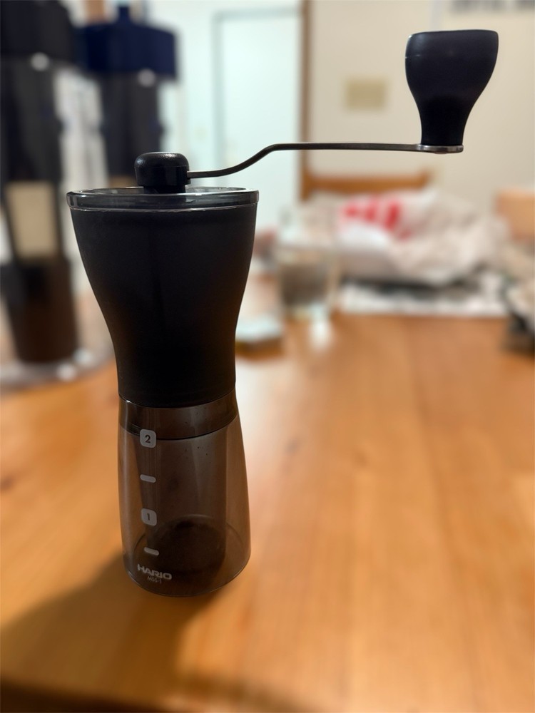 Used Hario Mini Slim Plus Hand Coffee Ceramic Mill Grinder