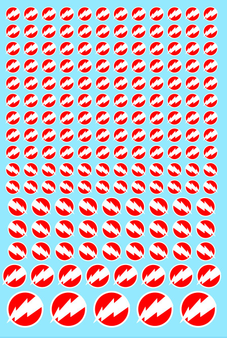 A6 -  Red Lightning Guard Transfer Sheet