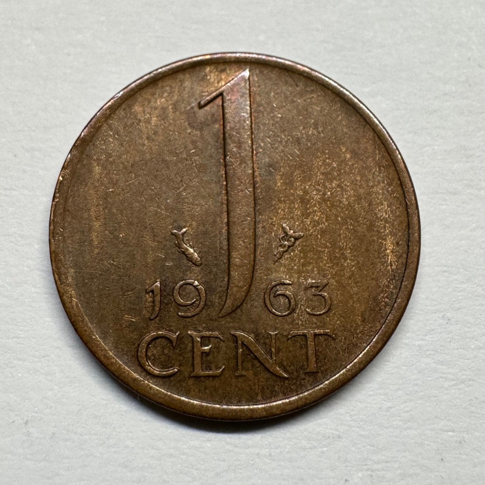 1963 Netherlands 1 Cent - Coin #C-064