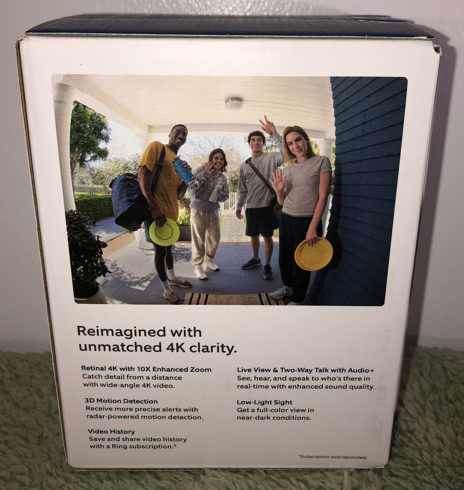 New Sealed Ring Wired Doorbell Pro (3rd Gen) Retinal 4K ultra-clear video 10x Z