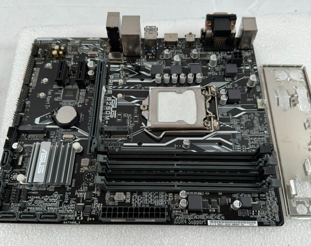 ASUS Prime B250M-A LGA1151 DDR4 mATX Desktop Motherboard USB 3.0 w/ I/O Shield