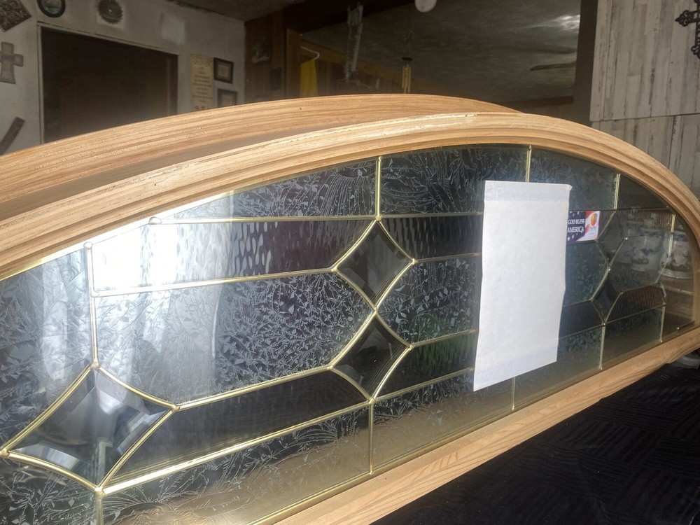 Transom Leaded Brass Window