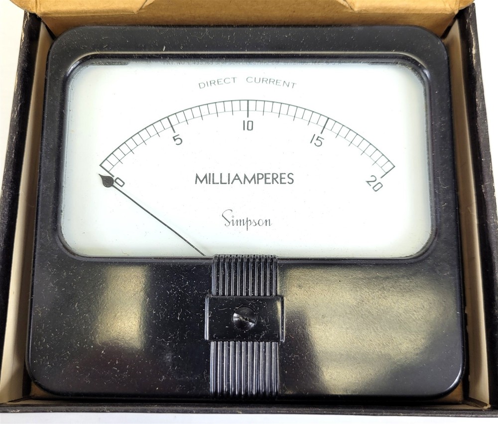 Simpson Instruments Model #29 Cat. # 5130 Annular Panel Meter NOS ~ T243D