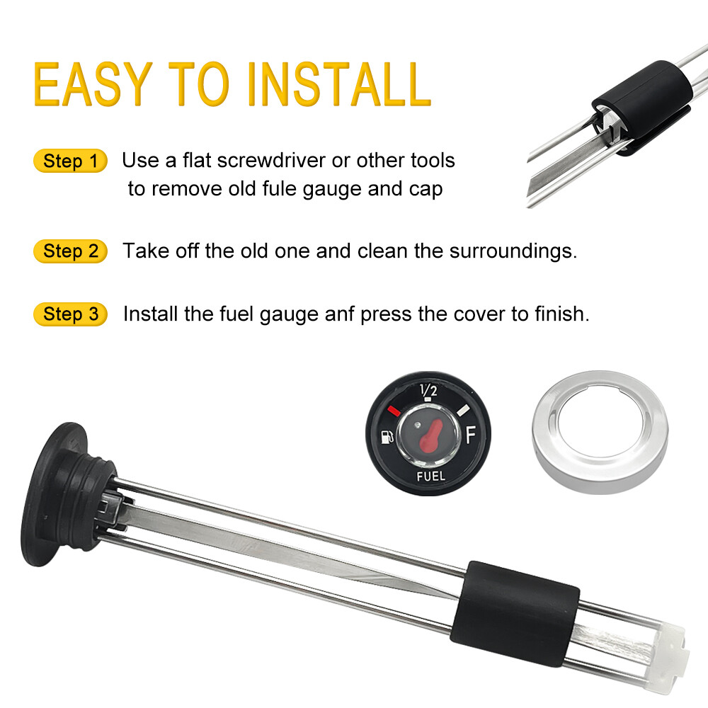 Fuel Gas Tank Level Gauge Meter for Kawasaki Bayou 220 250 300 400 1988-2011