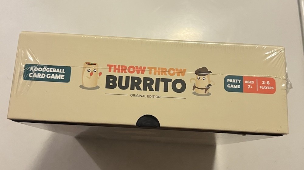 EXPLODING KITTENS Throw Throw Burrito Card Game SEALED NEW!!! Christmas Gift