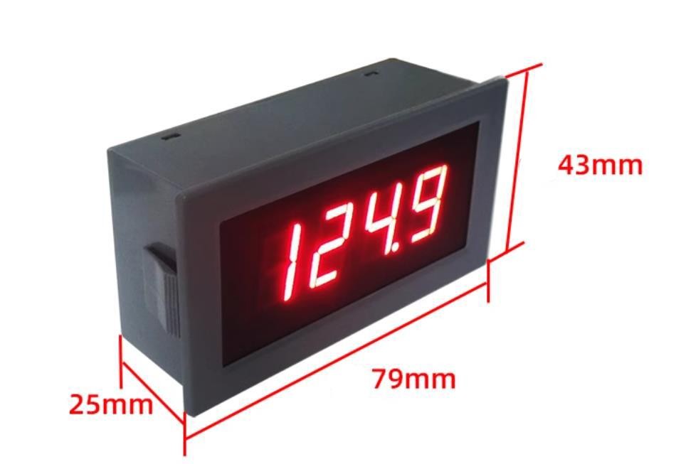 1Pcs YB5135B 3 1/2  LED Digital DC Voltmeter Panel Meter DC 0-2000V