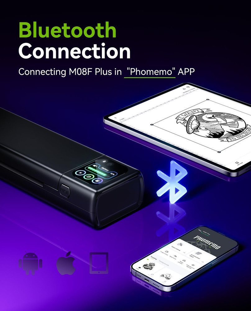 M08F plus Tattoo Stencil Printer with Touchscreen, Bluetooth Tattoo Printer Mach