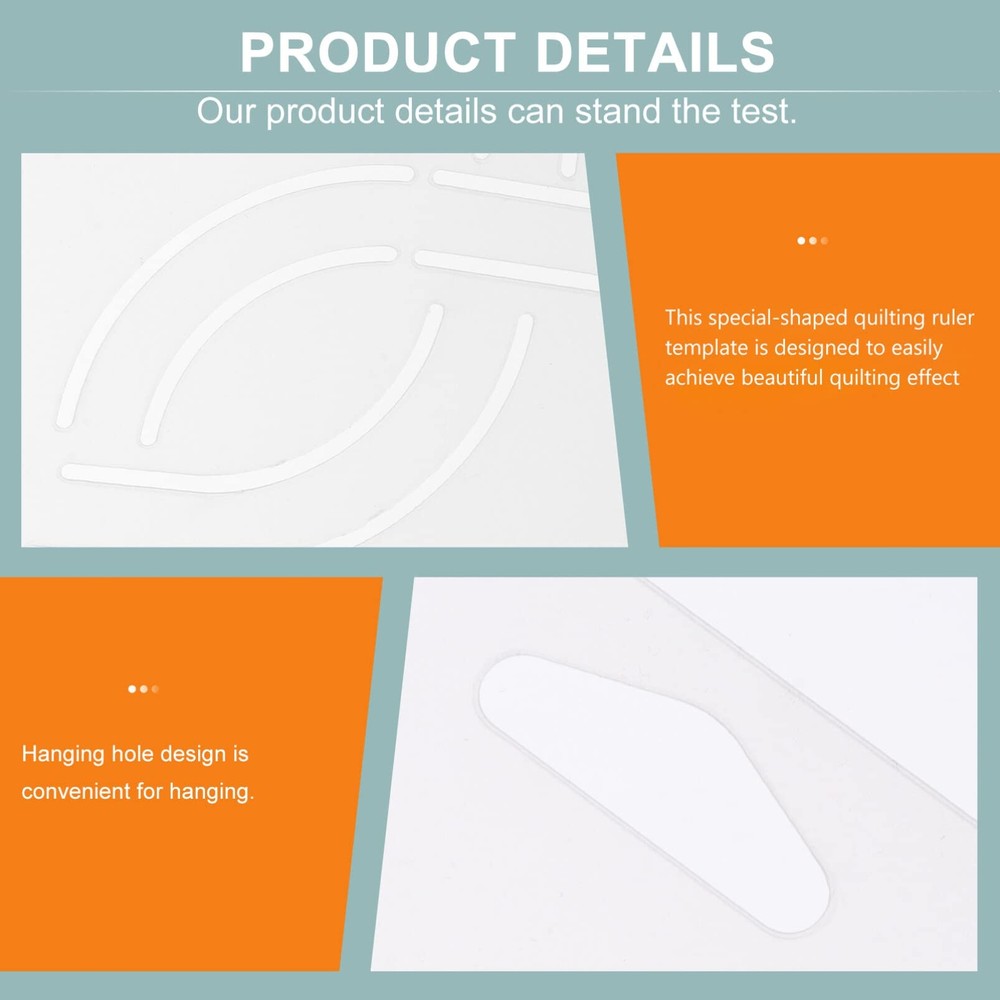 Clothing Quilting Template 2Pcs Quilting Template Plastic Sewing Patchwork Qu...