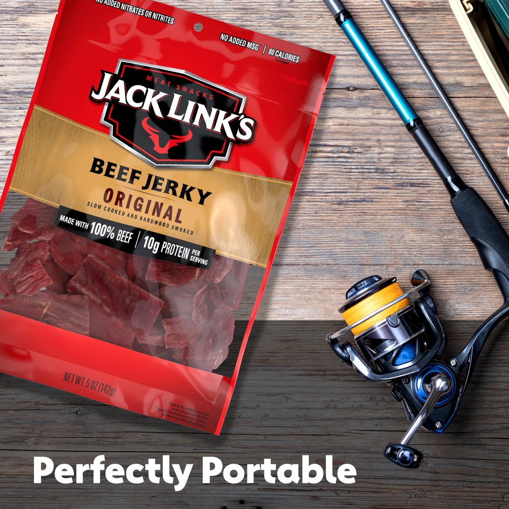 Jack Link’s Beef Jerky, Original, 5 oz, Resealable Bag