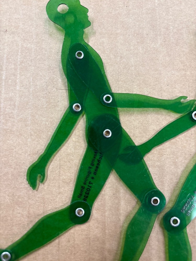 2x Human figure stencil - Movable Drawing Template for animation drawing