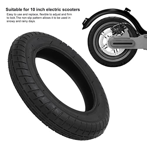 10 Inch Replacement Outer Tire,10x2.0 Explosion-Proof Inflatable Outer Black