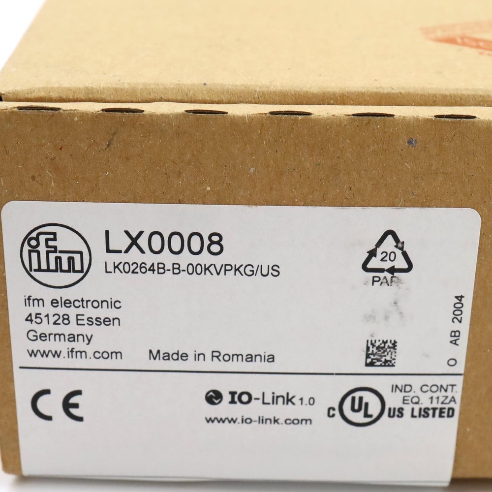 ifm Level Sensor LX0008 LK0264B-B-00KVPKG/US Original Packaging