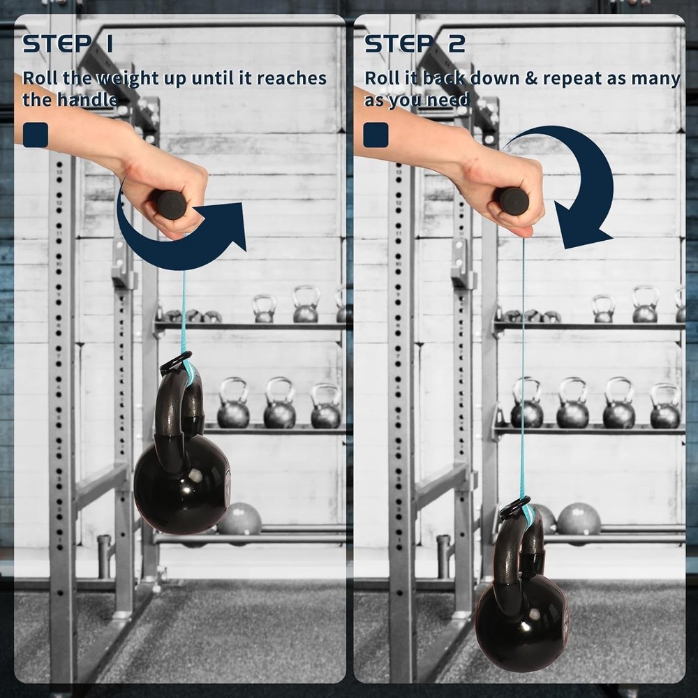 Wrist Forearm Roller Strengthener Exerciser: Forearm Blaster Forearm Roller Grip