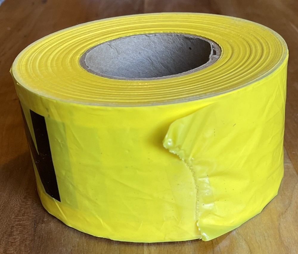 CAUTION TAPE Yellow & Black Safety
