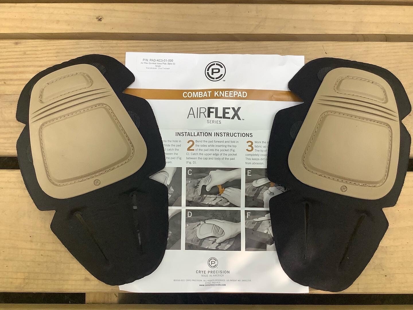 NEW Pair Crye Precision Airflex Kneepads