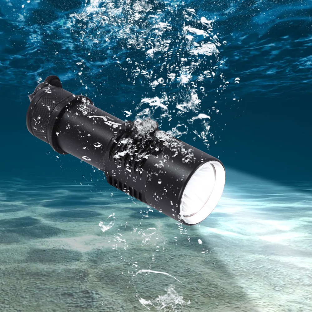 Professional Diving Light LED Waterproof Dive Scuba Lamp Underwater Flashlight