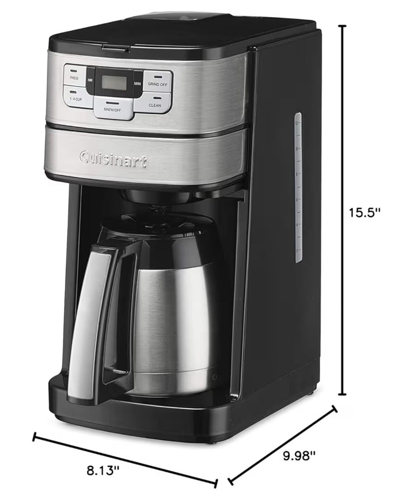 Cuisinart Automatic Grind & Brew 12-Cup Coffee Maker with Blade Grinder