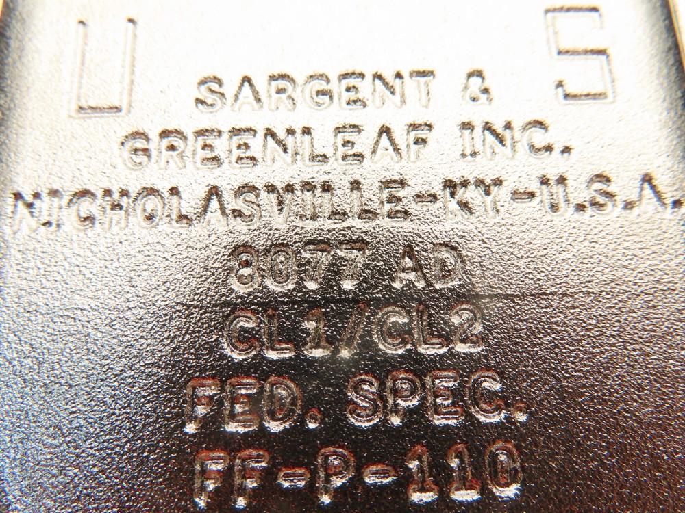 Sargent & Greenleaf 8077AD High Security Combination Changing Key Padlock New