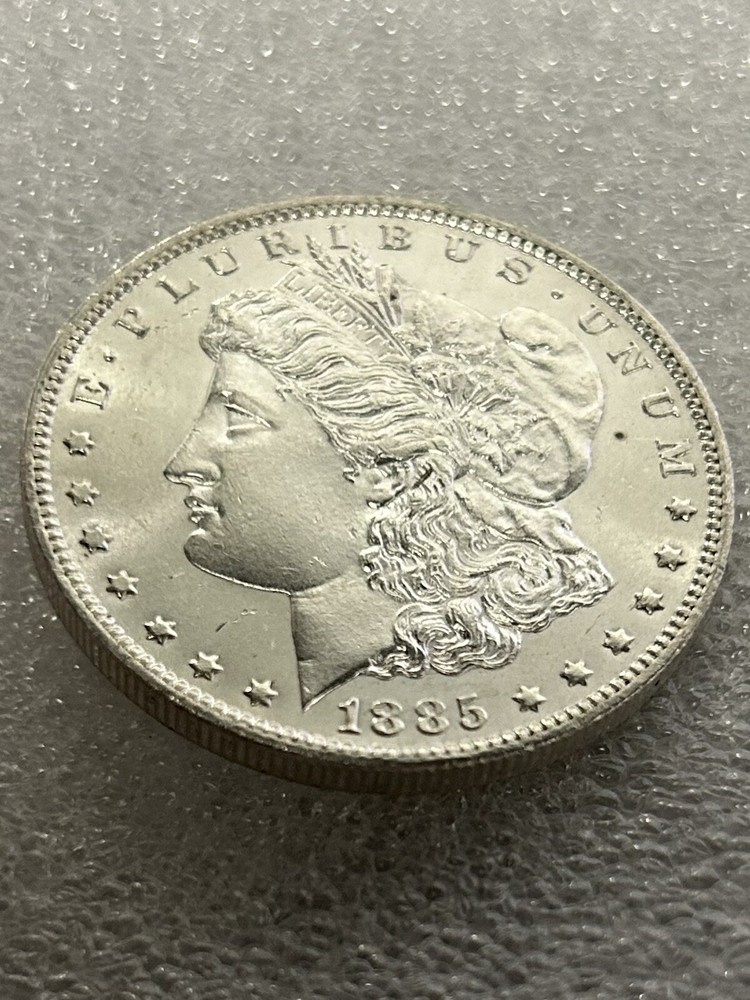 1885 O Morgan Silver $1 BU BB-R36