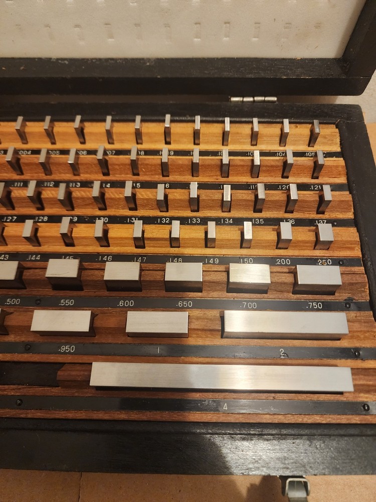 Complete Precise 81 Piece Rectangular Gage Block Set Grade AS-2 (B) - 100-810